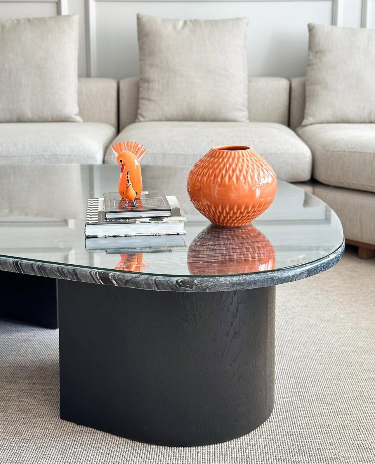 Our Custom Project For Interior Designer - Silver Wave Marble – A Luxurious Choice for Custom Coffee Table Design