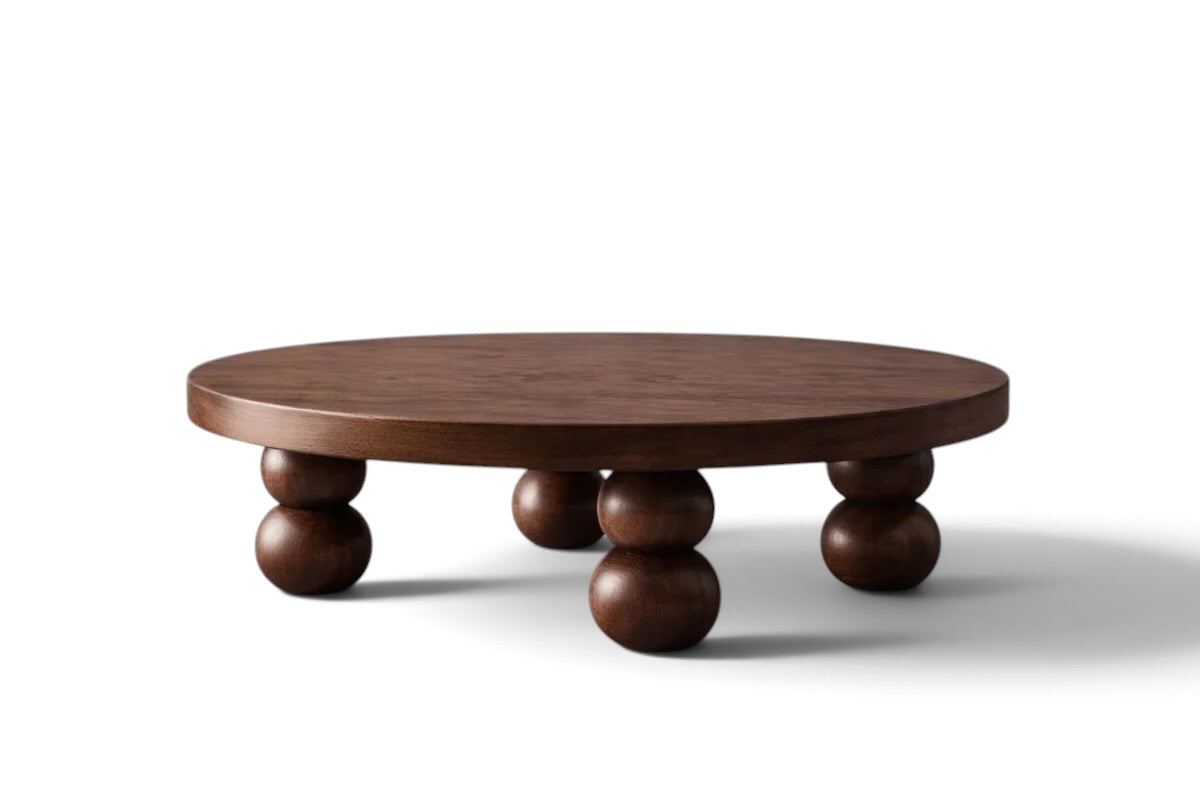 Orbita Wood Round Coffee Table
