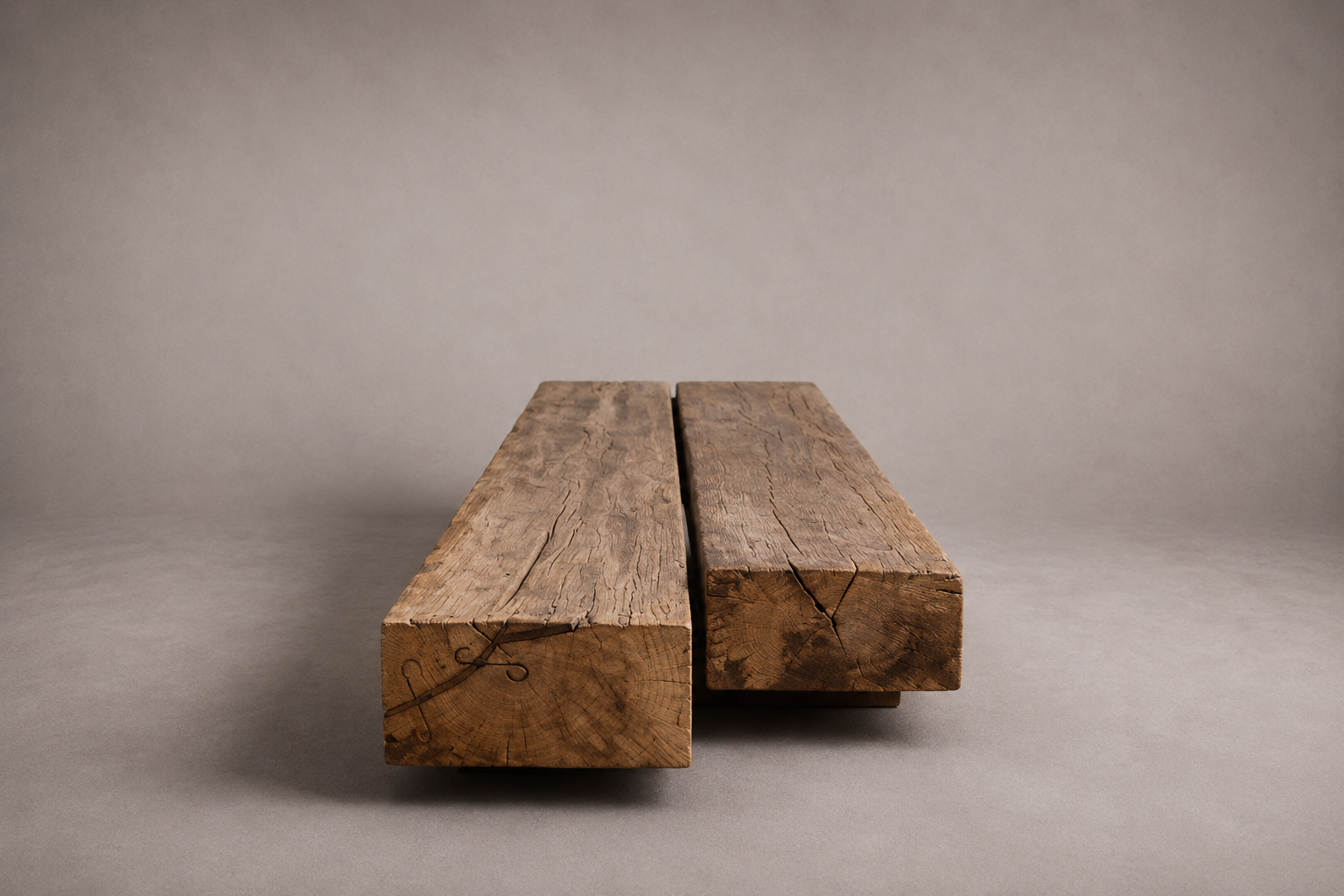 Marna Rustic Wood Coffee Table