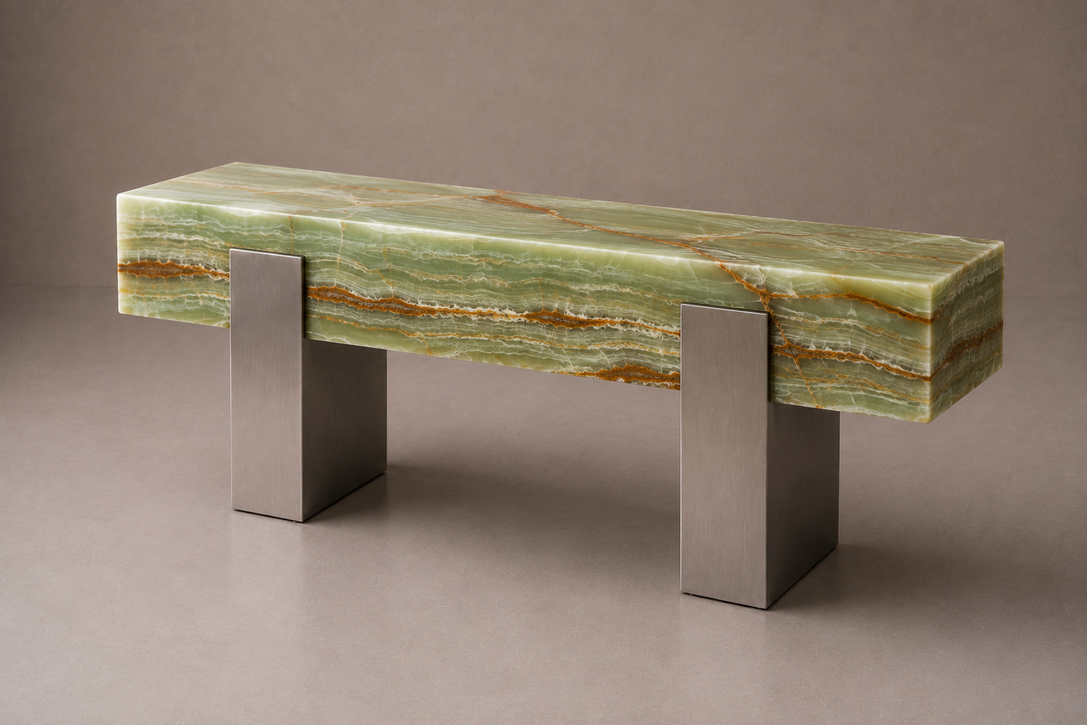 Gamme Konsolentisch aus Calacatta Viola Marmor