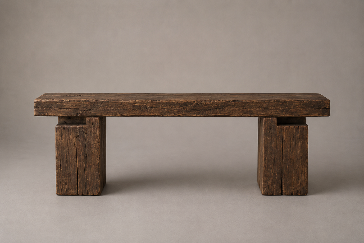 Zenne Rustic Narrow Console Table