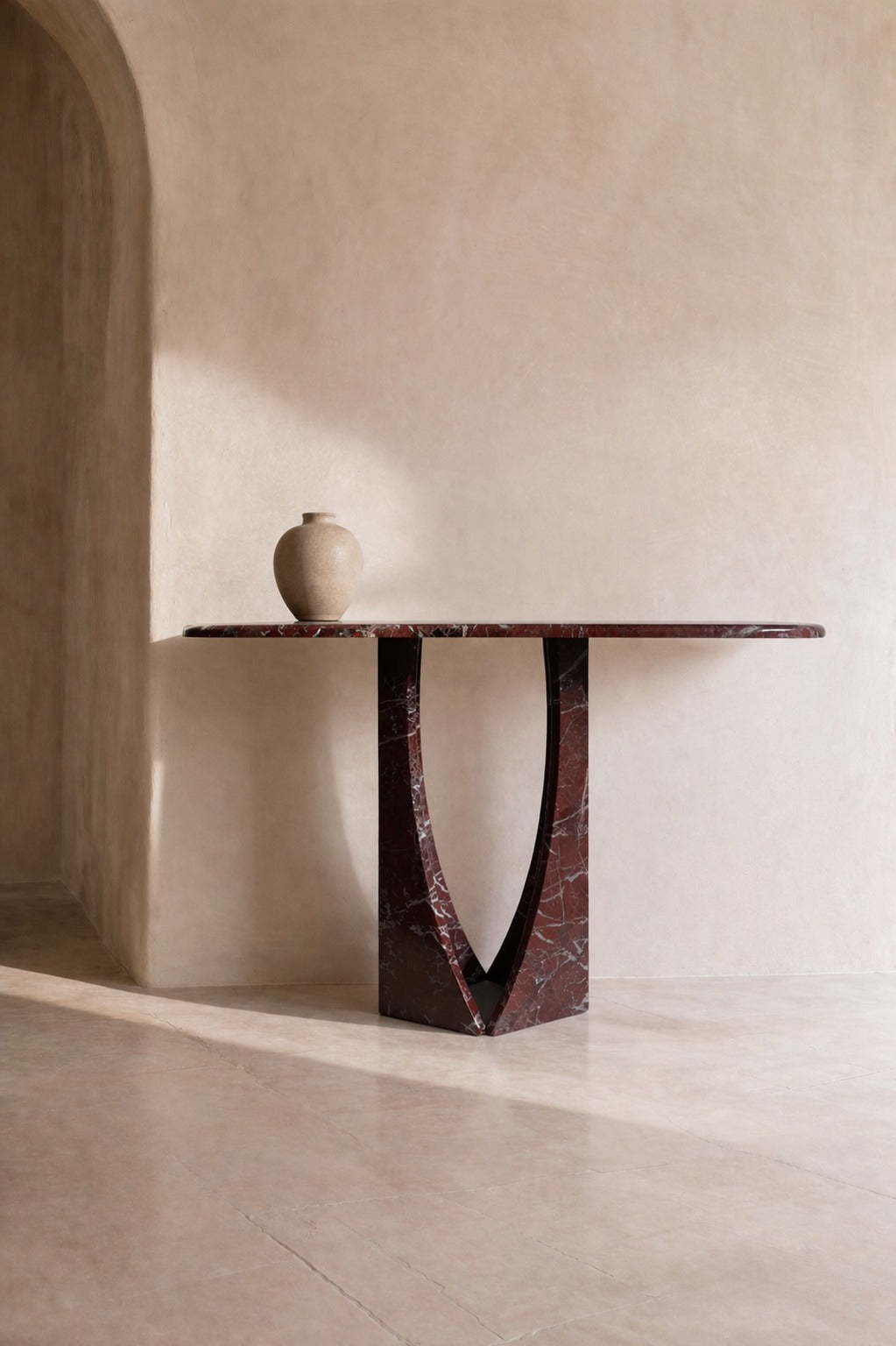 Manchot Rosso Levanto Marmor Konsolentisch