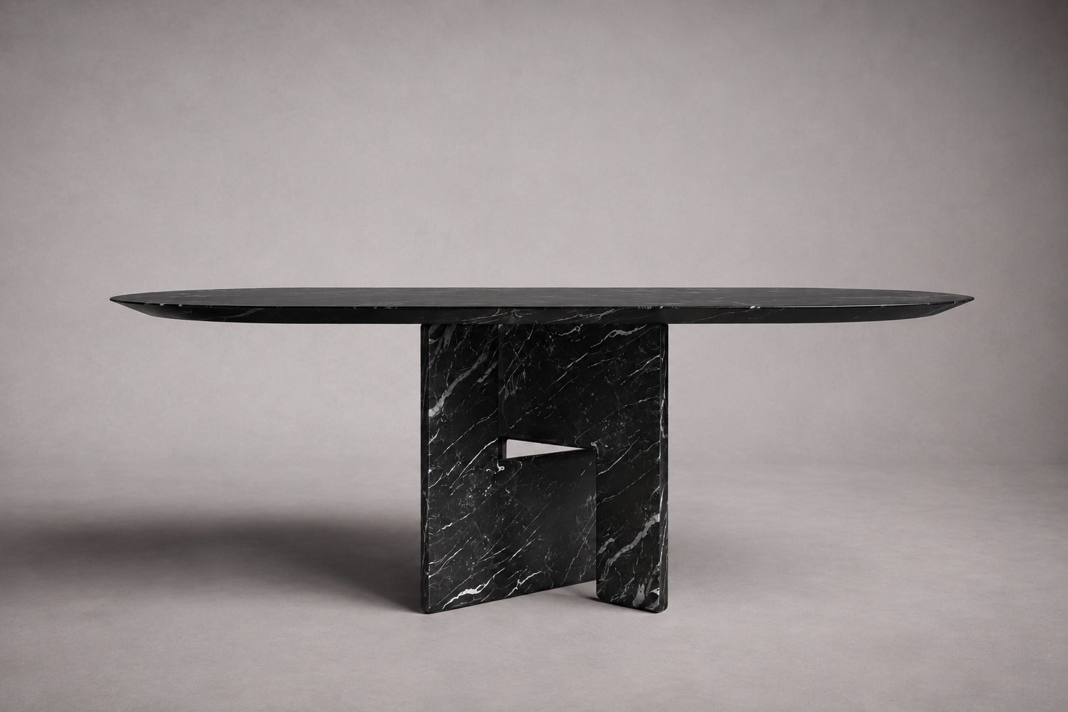 Pang Rosso Levanto Red Marble Oval Dining Table