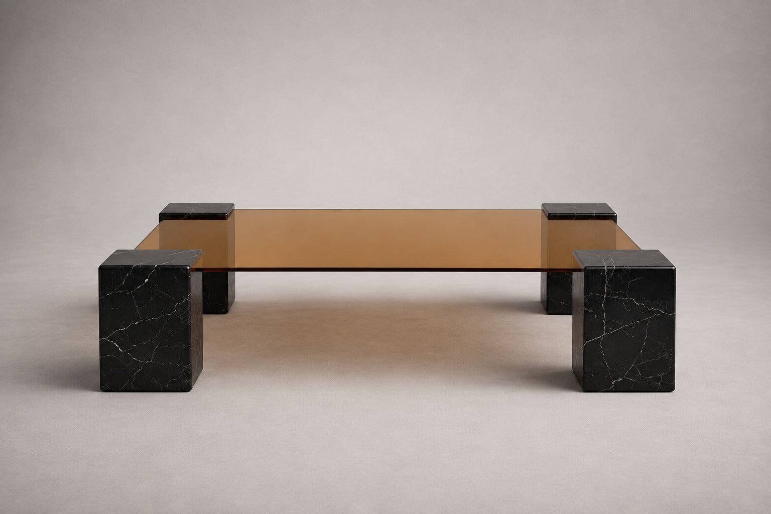 Plinth Alexander Black Marble Coffee Table