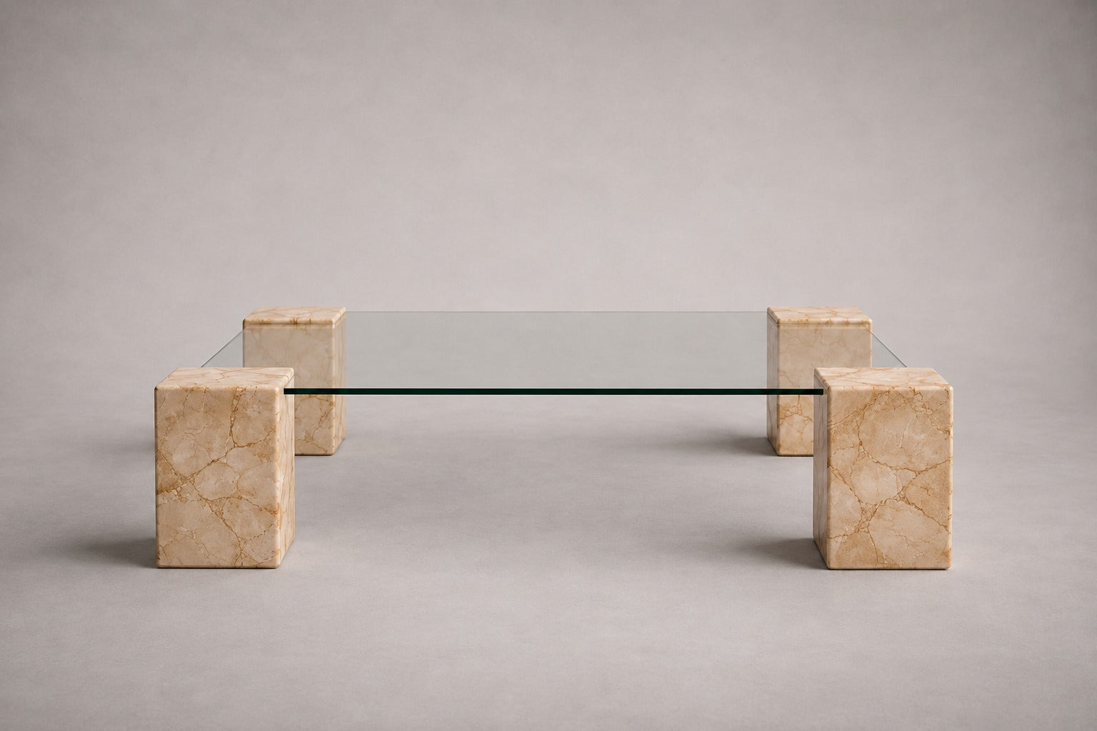 Plinth Rosalia Pink Marble Coffee Table