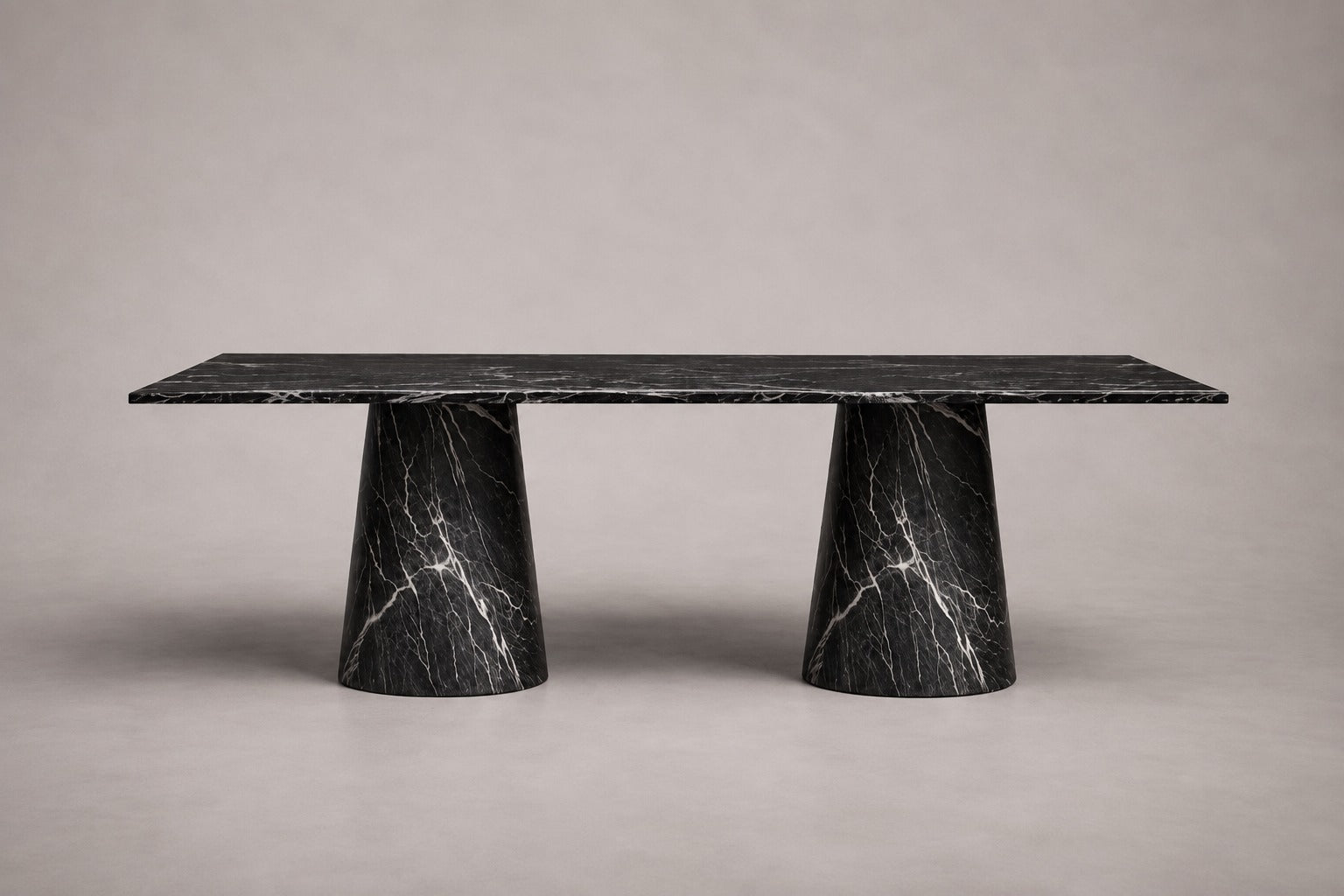 Gibra Alexander Black Marble Dining Table