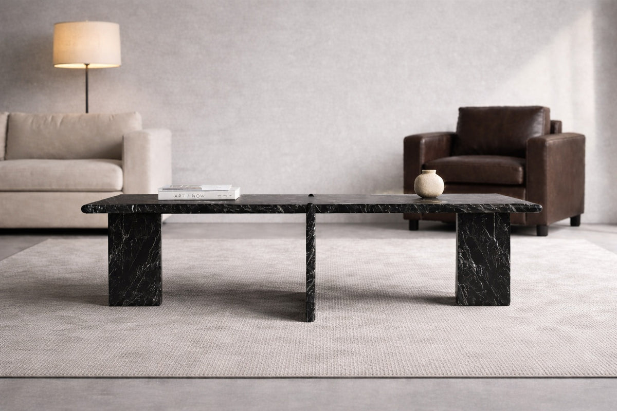 black marble coffee table. rectangular black marble coffee table. black marble center table. marble coffee table. marble center table. custom marble coffee table. custom marble center table.