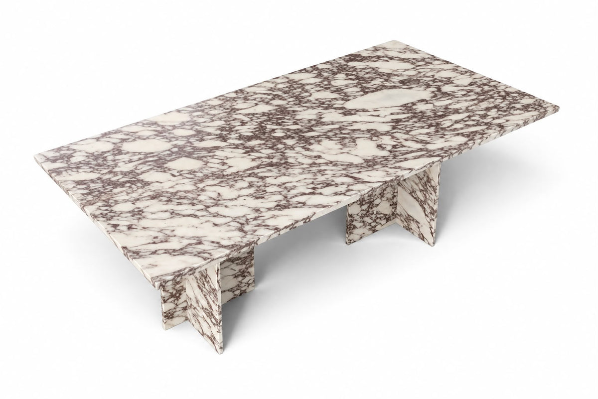 calacatta viola marble dining table. viola marble dining table. large marble dining table. custom marble dining table. custom marble table. outdoor marble table. rectangular marble dining table.