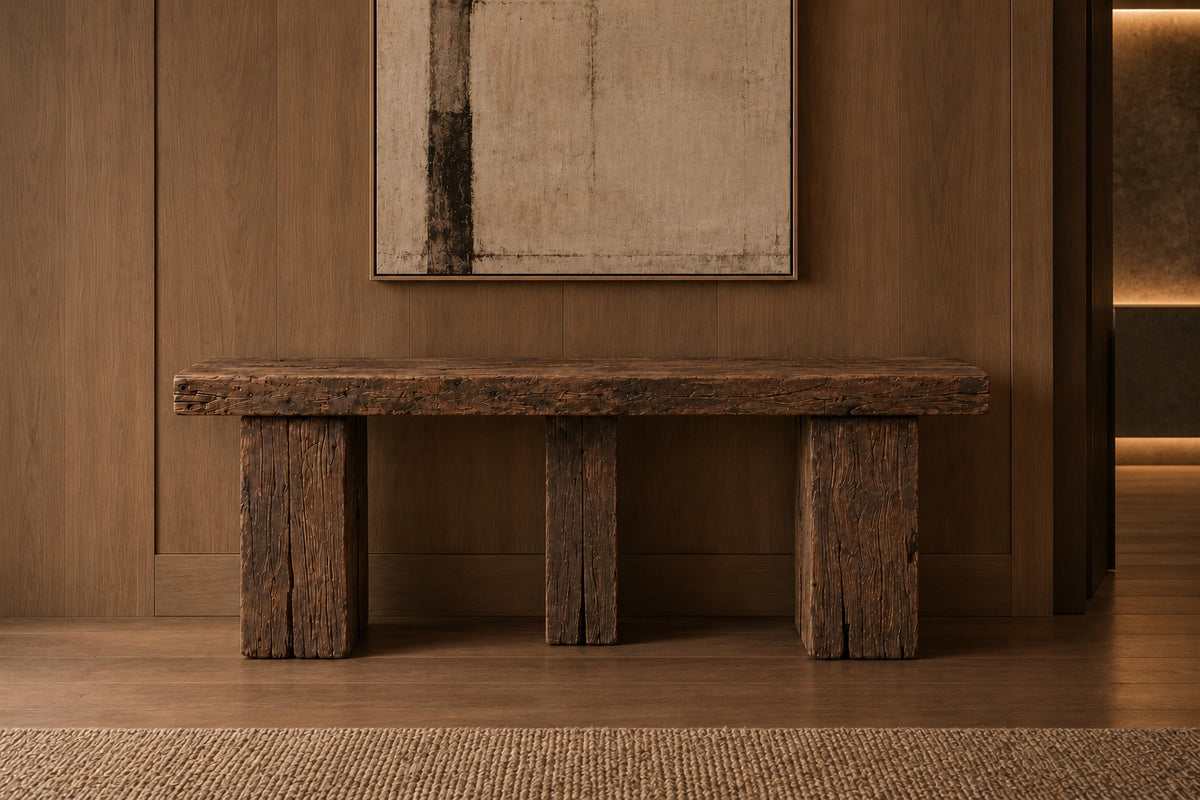 reclaimed wood console table. handmade reclaimed wood console table. custom reclaimed wood console table. solid reclaimed wood console table. rustic reclaimed wood console table. live edge reclaimed wood console table. narrow reclaimed wood console table. reclaimed wood entryway console table. reclaimed wood hallway console table. modern organic reclaimed wood console table.