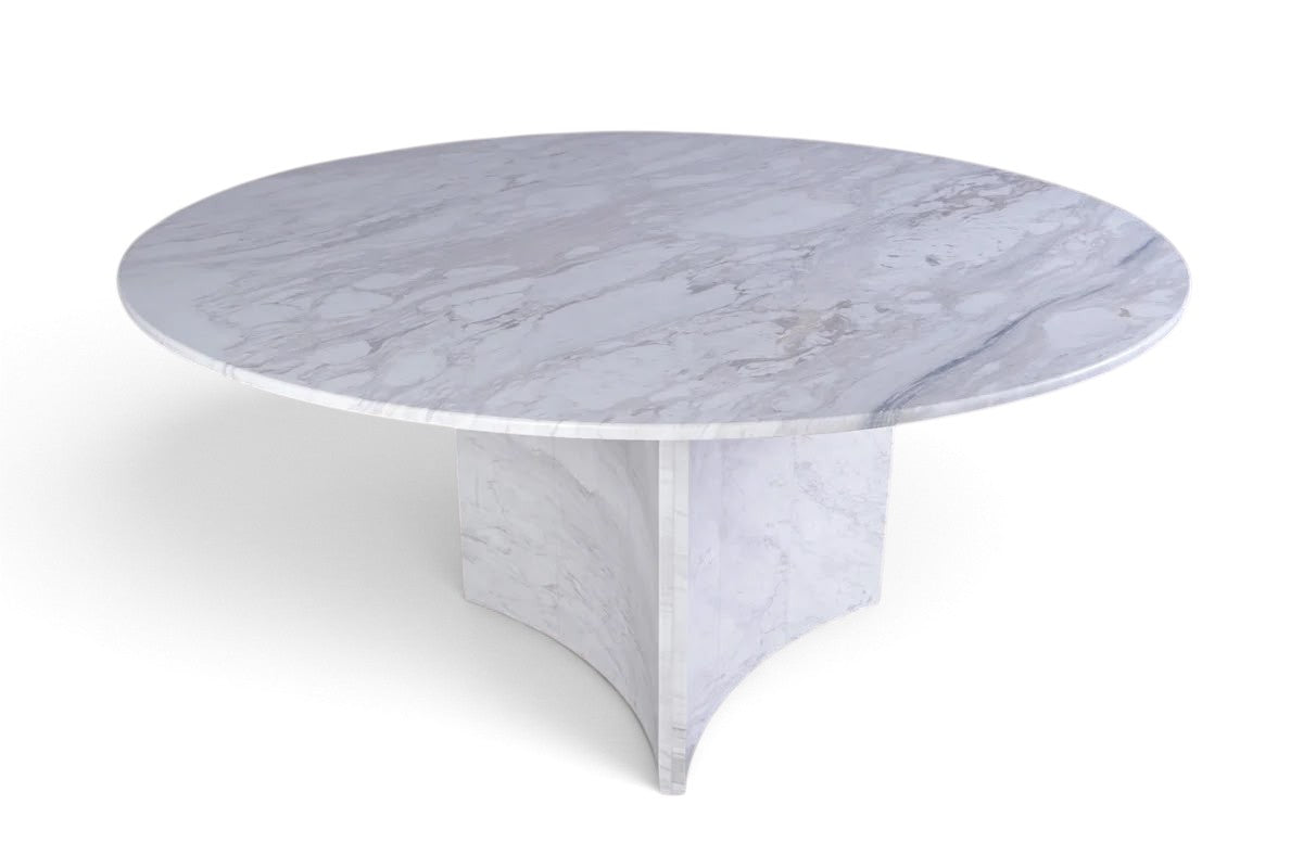white marble dining table. white round marble dining table. round marble table. white marble table. custom round marble dining table. custom marble table. round marble dining table. round marble living room table. custom marble dining table.