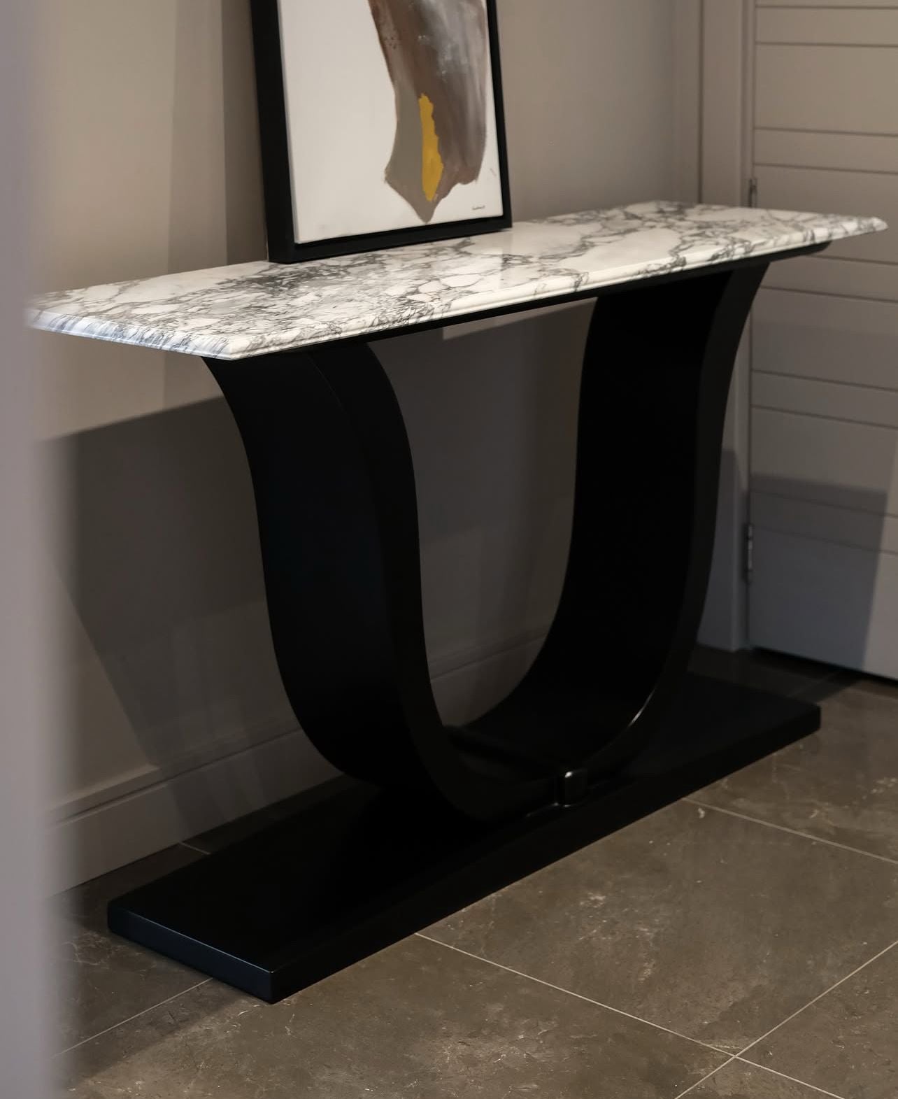 Our Custom Project For Interior Designer - Arabescato Corchia Console Table