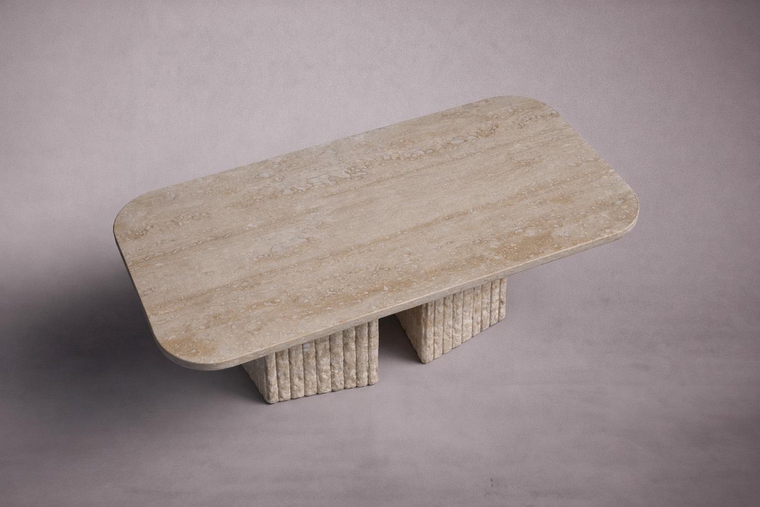 Nida Travertin Esstisch