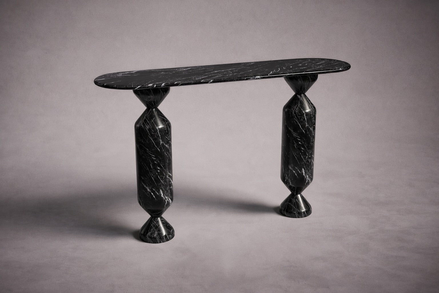 Pyra Konsolentisch aus Alexander Black Marmor