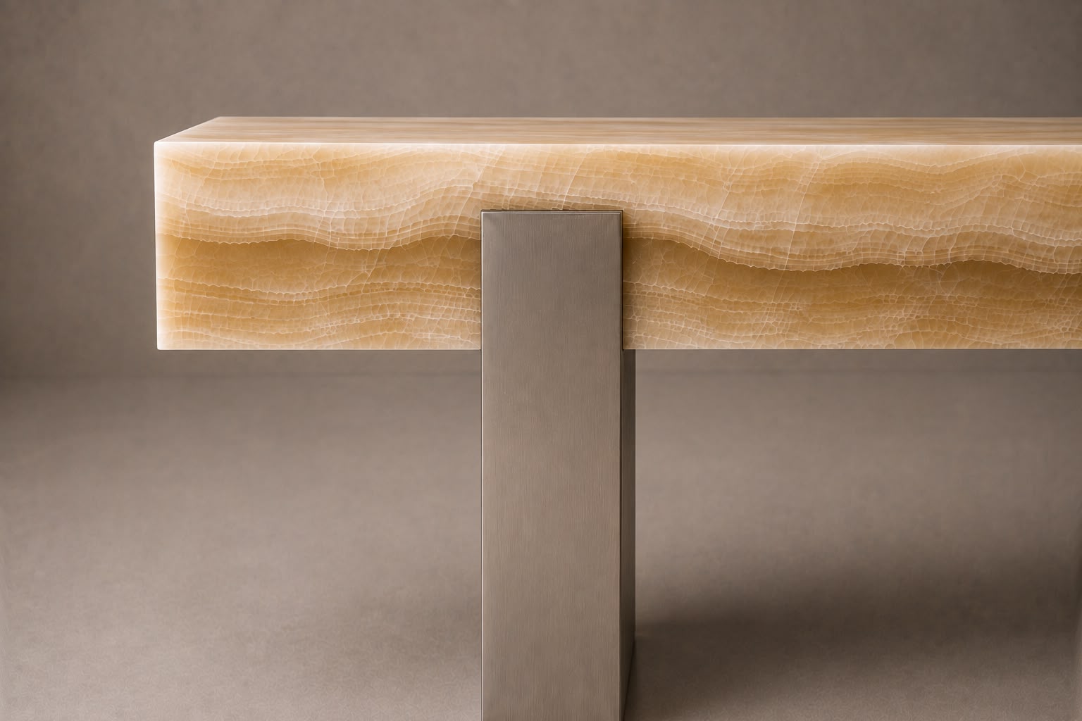 Gamme Konsolentisch aus Calacatta Viola Marmor