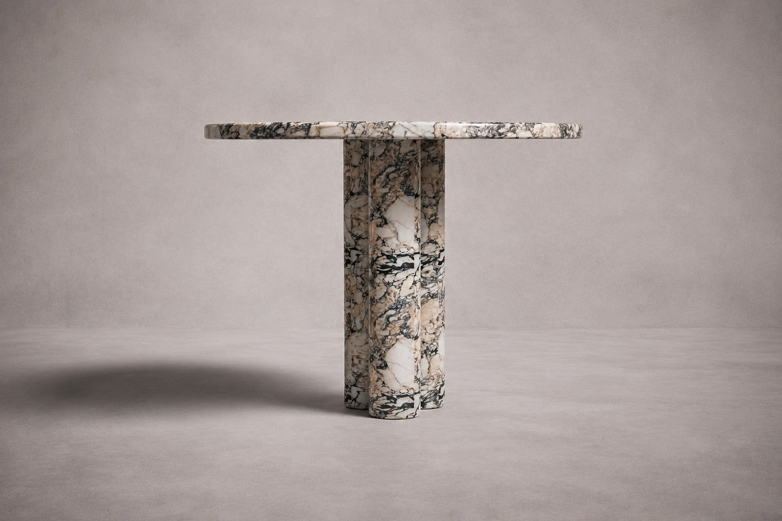 Zade Calacatta Viola Marble Round Table