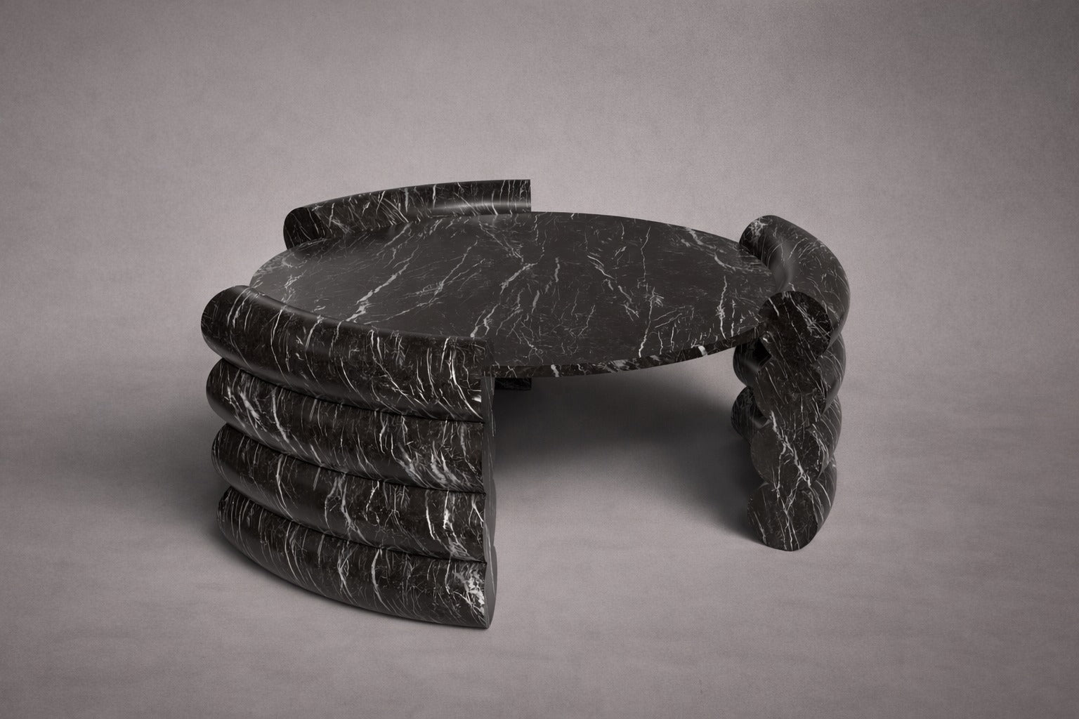 black marble coffee table. round black marble coffee table. marble coffee table. black marble center table. round black marble center table.