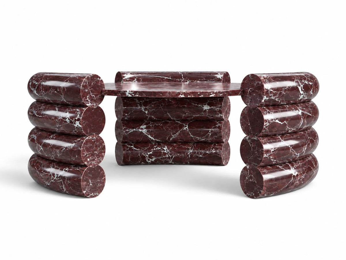 red marble coffee table. round red marble coffee table. marble coffee table. red marble center table. round red marble center table.