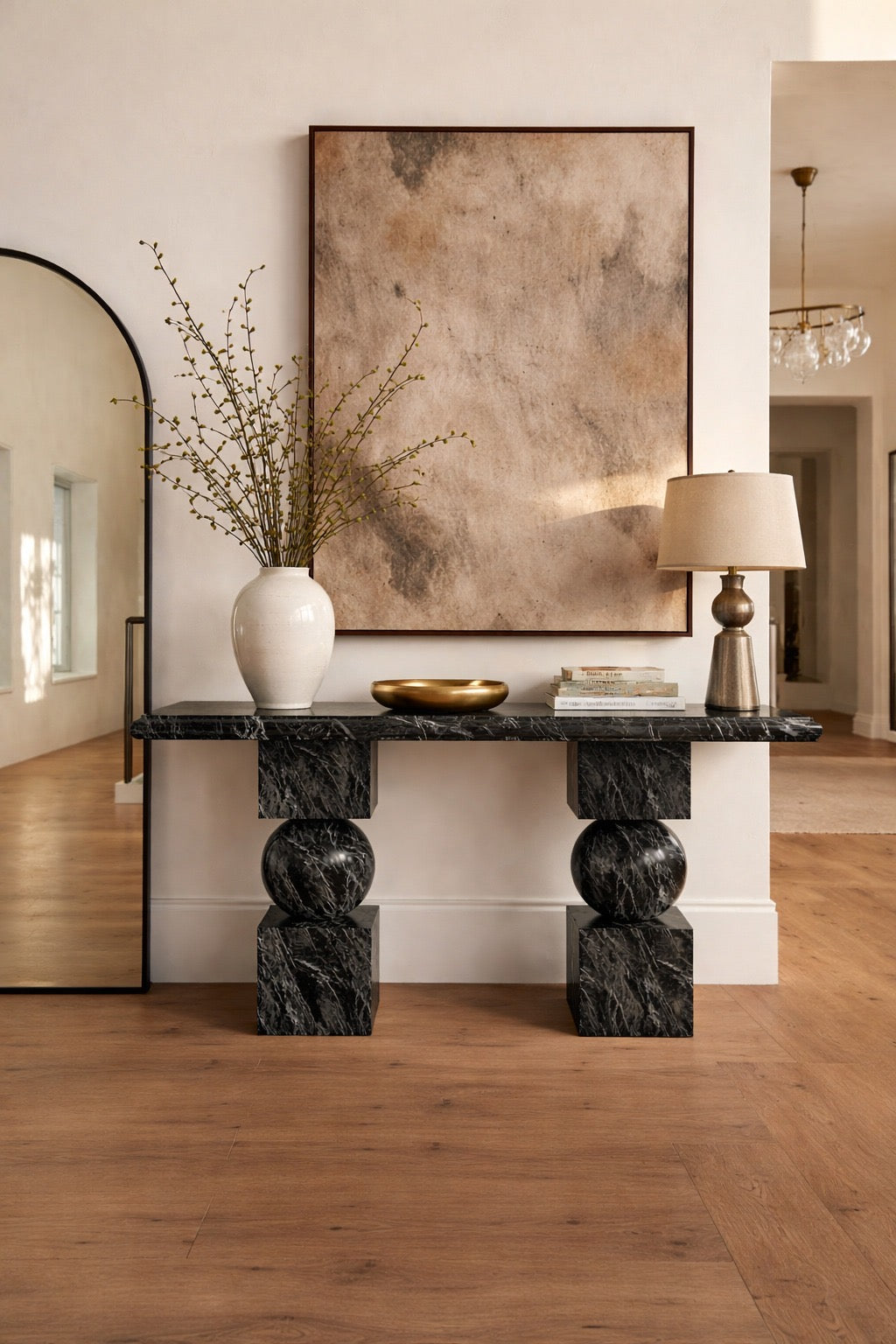 black marble console table. black marble console. black marble entry table. black marble hallway table. narrow black marble console table. black marble entry way table. modern black marble console table. black marble entrance table. custom marble console table.