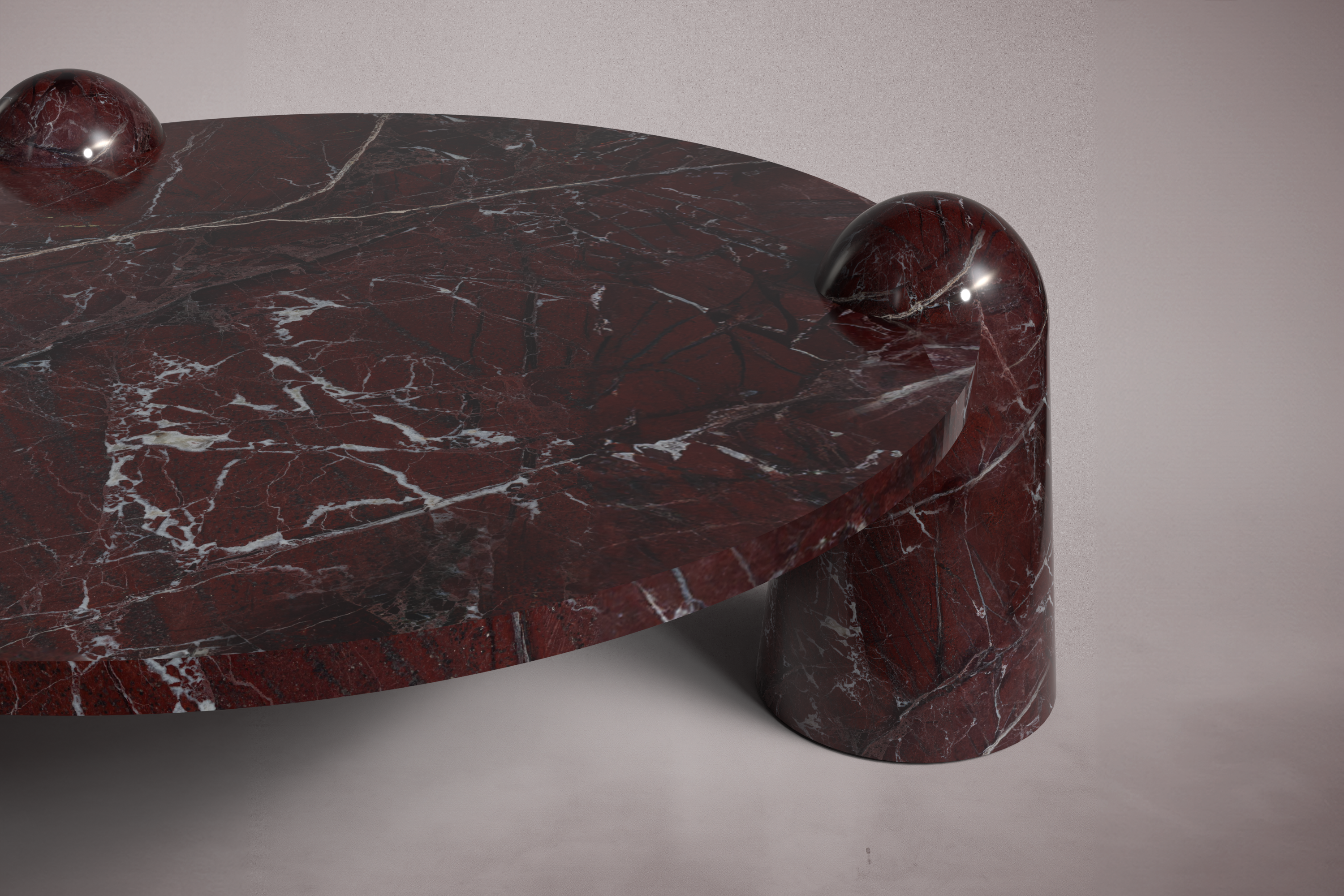 Bonna Alexander Black Marble Round Coffee Table