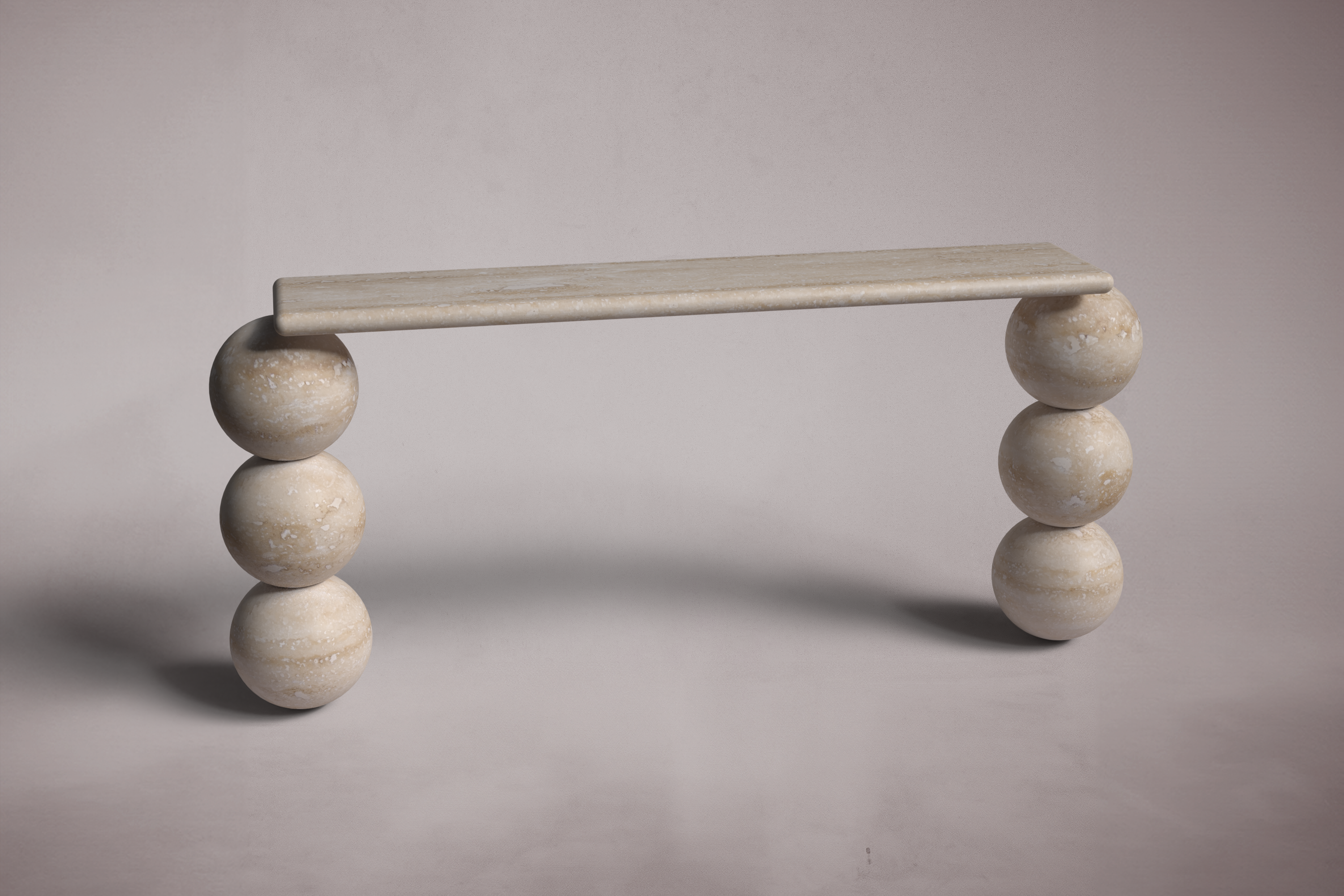 Olly Travertine Console Table