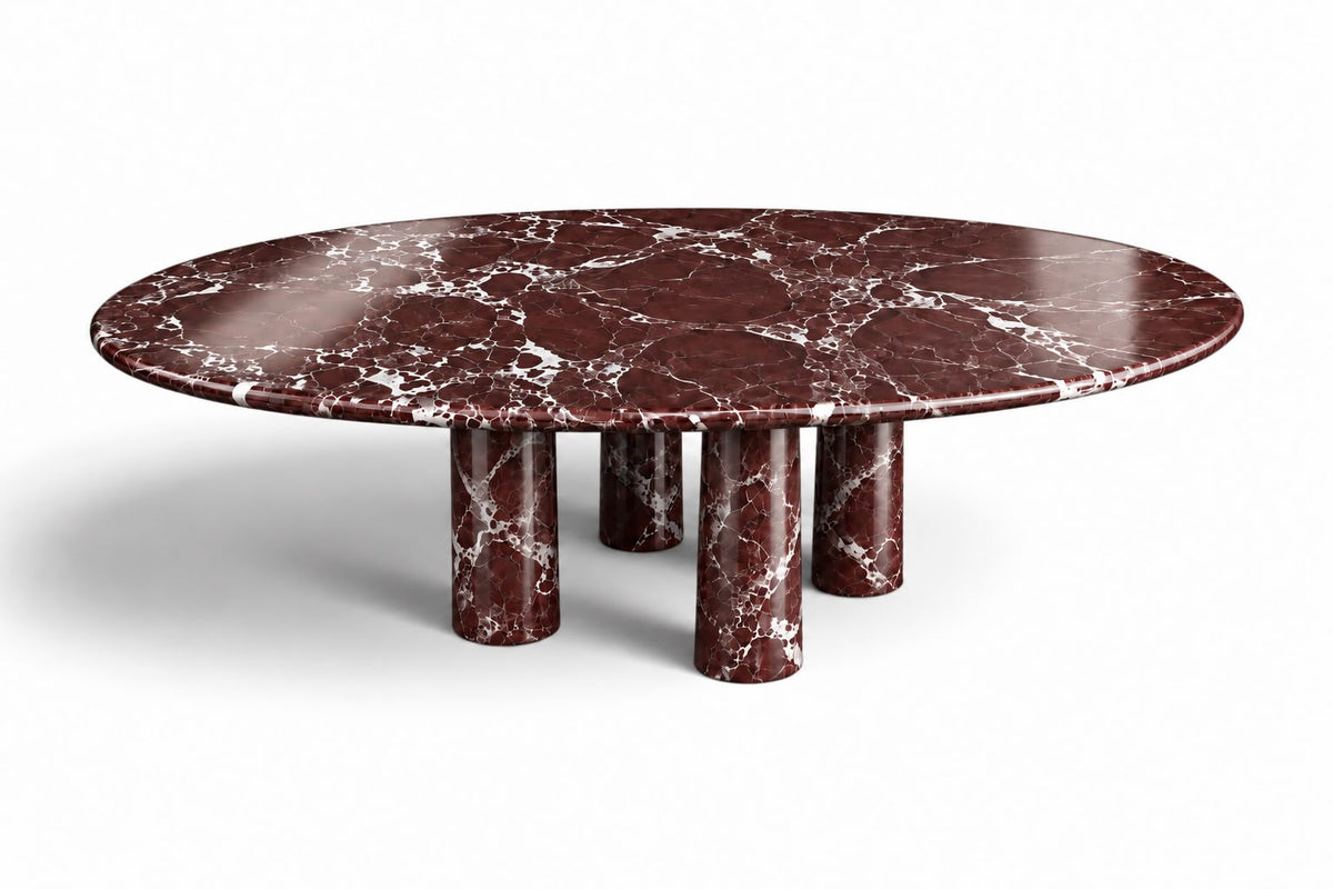 red marble dining table. oval red marble dining table. red marble table. large marble dining table. red marble living room table. red marble large dining table. custom marble dining table. custom marble table. solid red marble dining table.