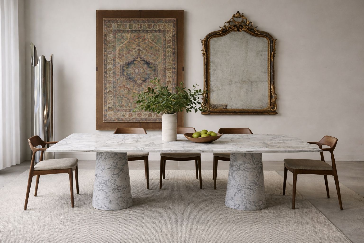 arabescato marble dining table. rectangular marble dining table. white marble dining table. white marble living room table. marble dining table.