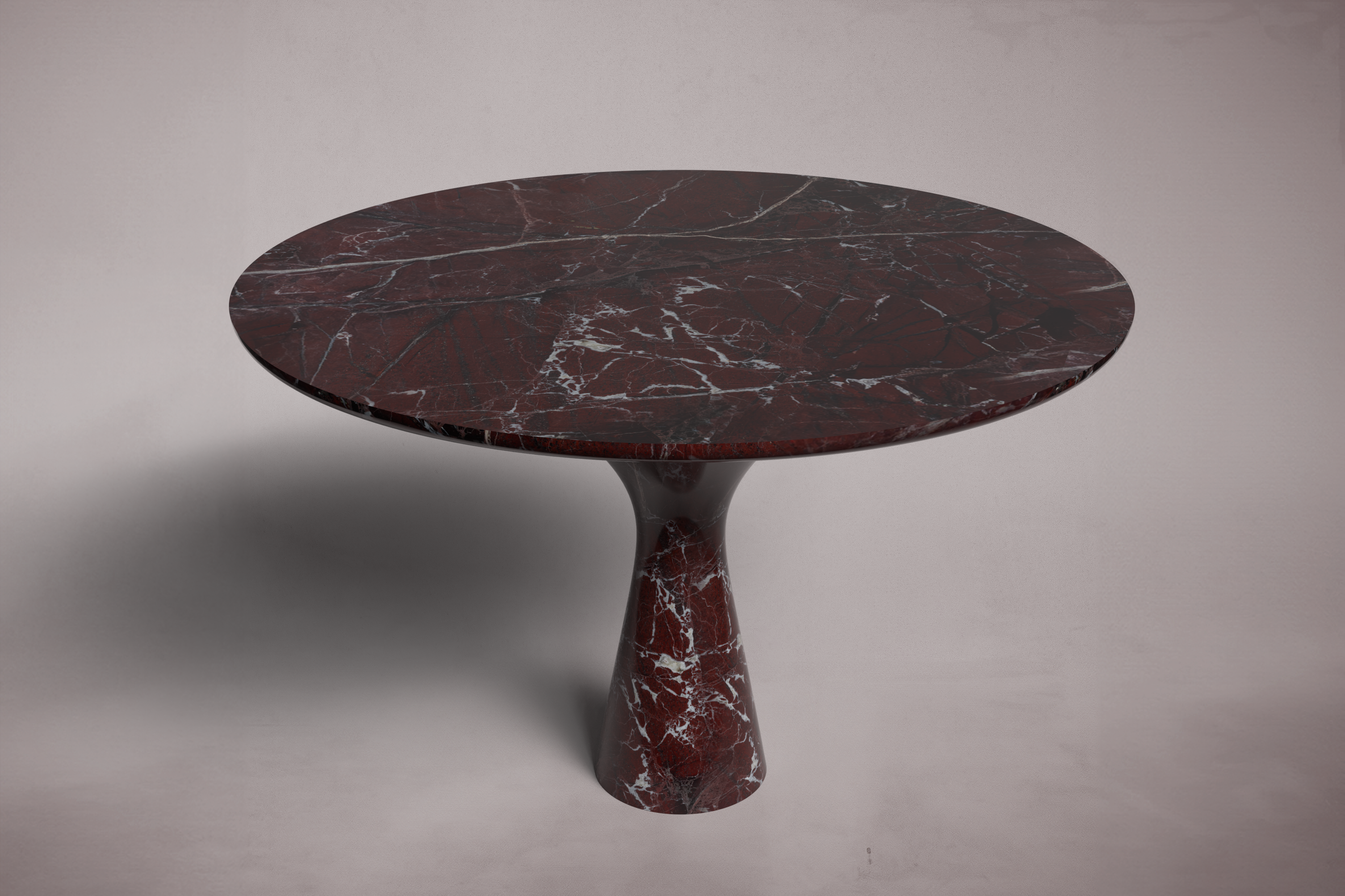 Essence Roter Marmor Runder Tisch