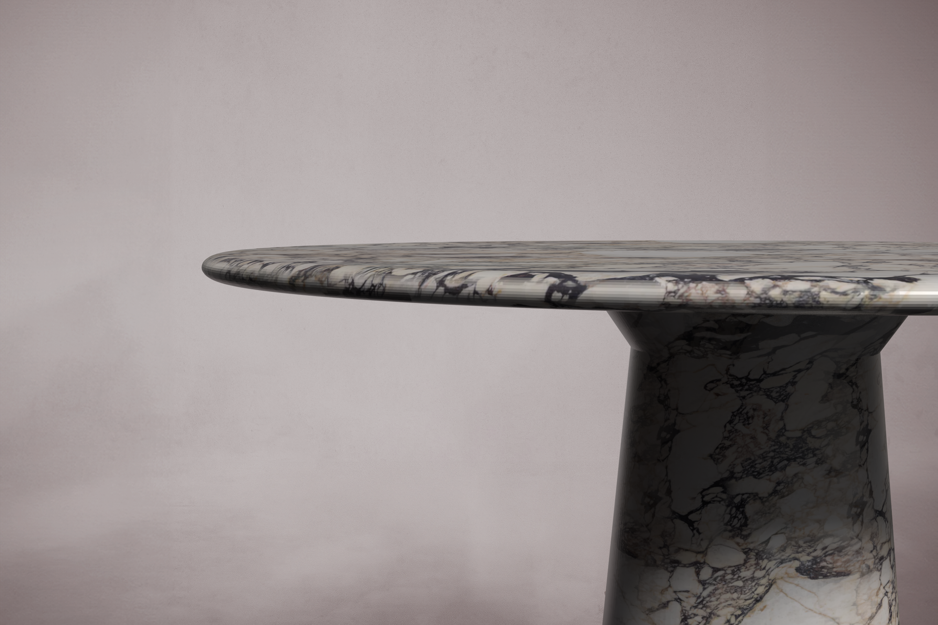 Le Cou Calacatta Viola Marble Round Table