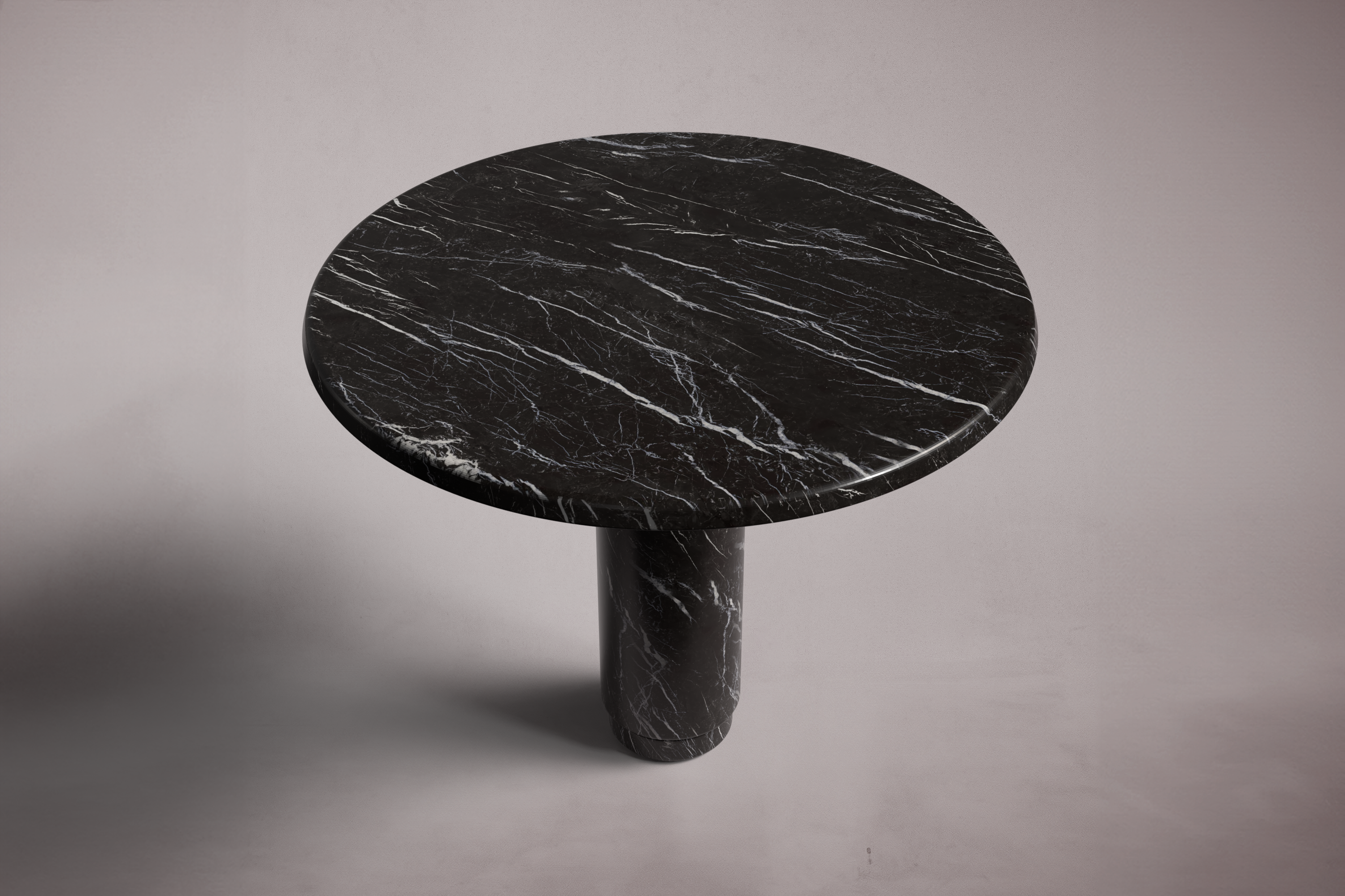 Essence Roter Marmor Runder Tisch