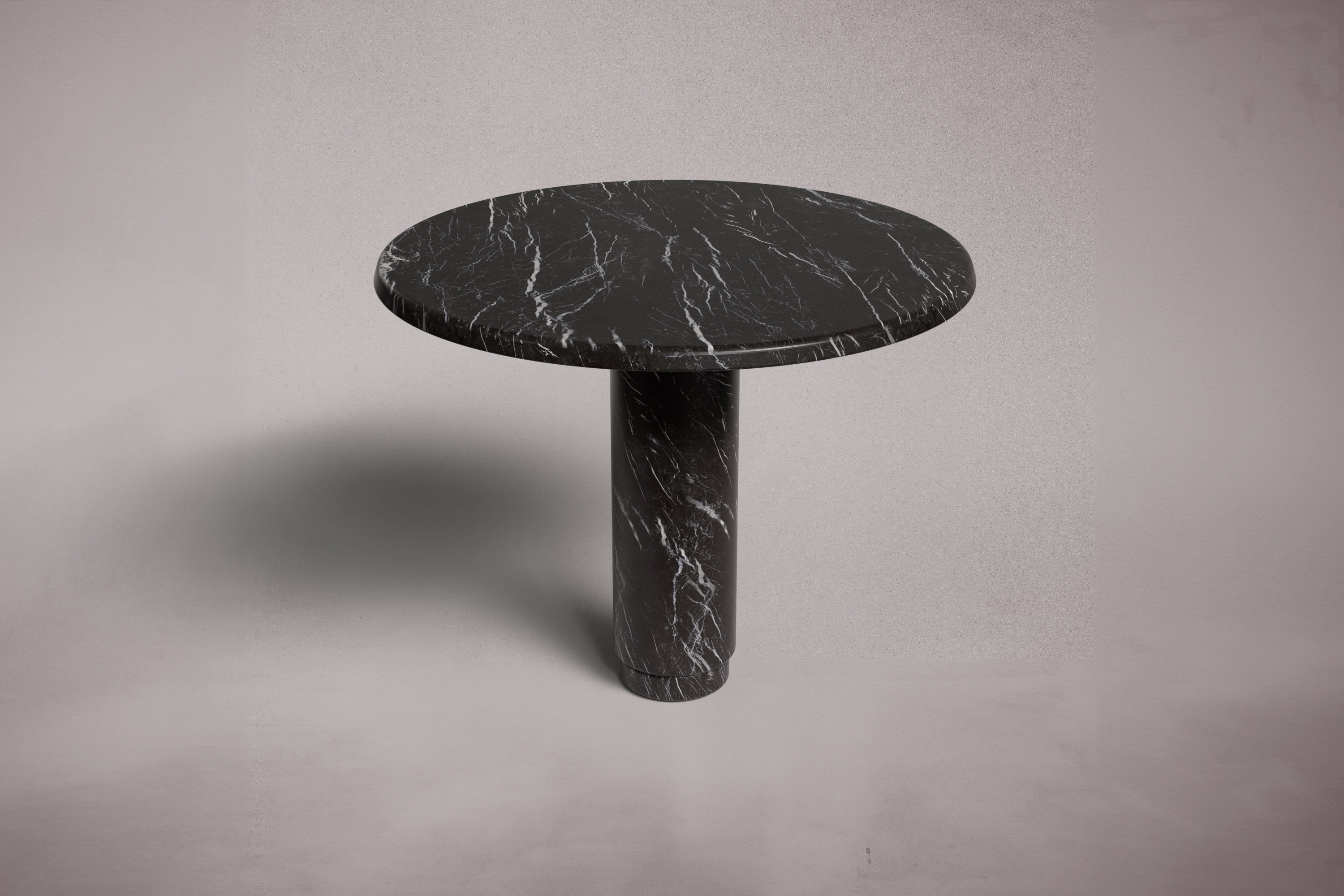 Essence Roter Marmor Runder Tisch