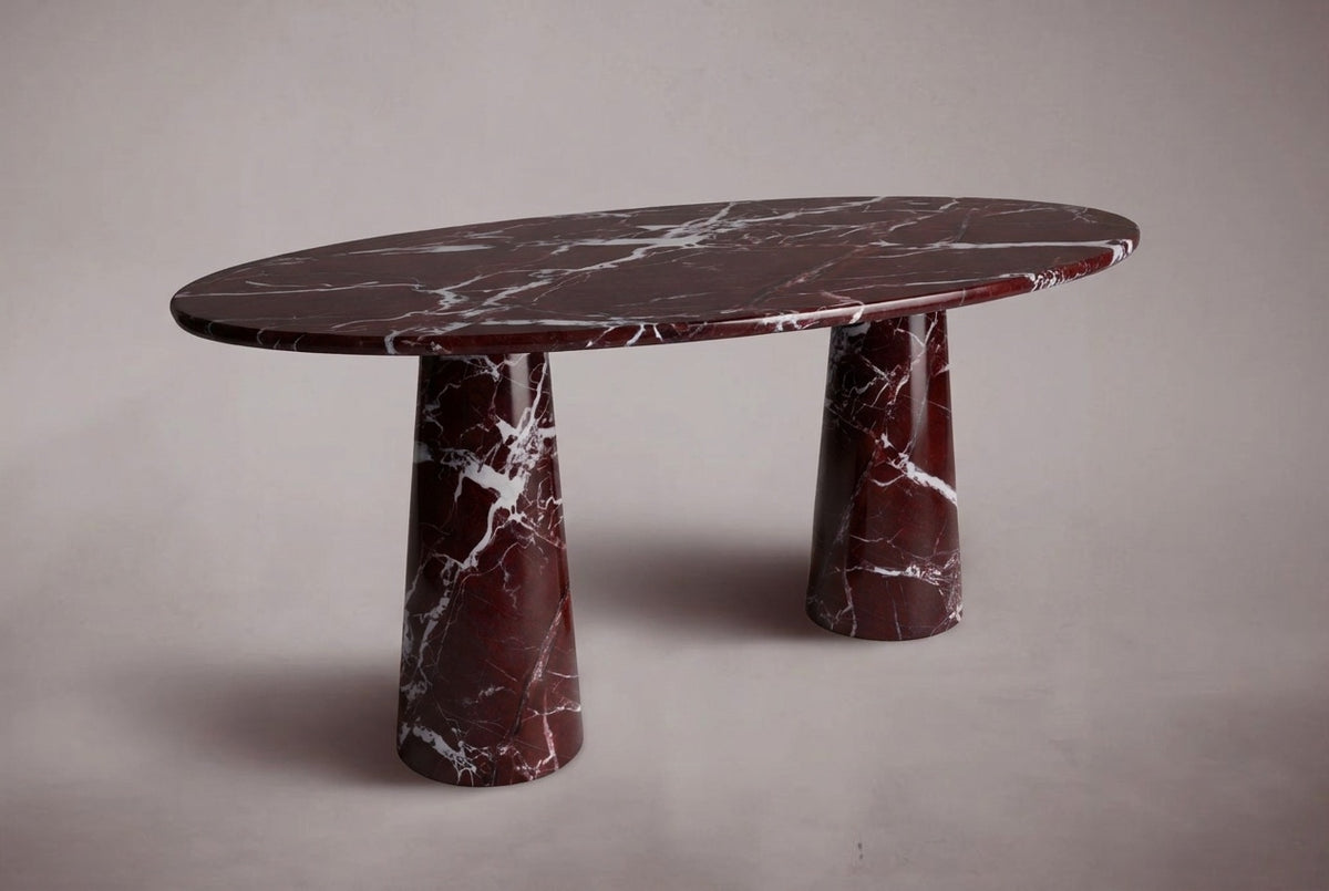 Elegance De Pierre Calacatta Viola Marmor Ovaler Esstisch