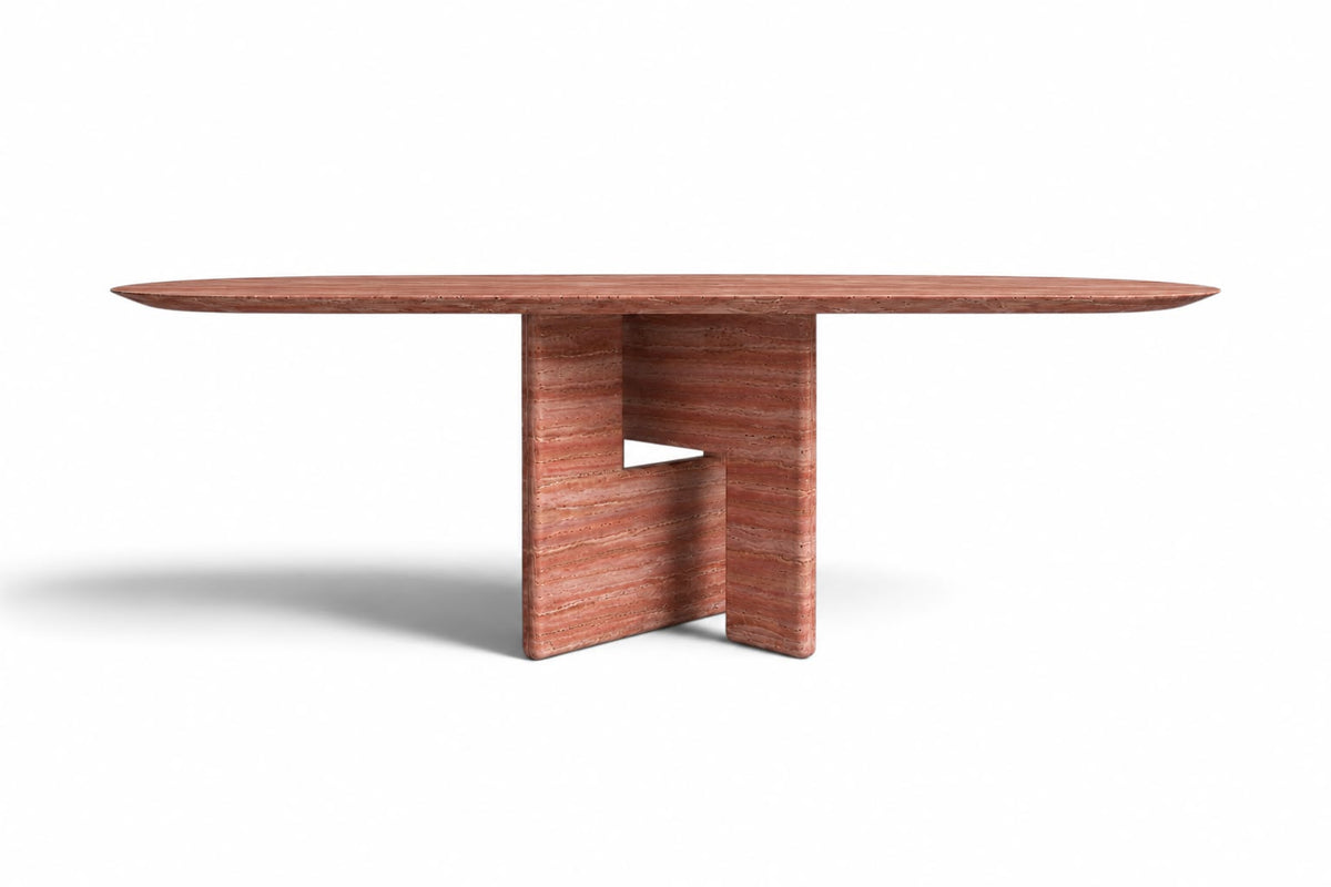 red travertine dining table. oval red travertine dining table. red travertine table. large travertine dining table. red travertine living room table. red travertine large dining table. custom red travertine dining table. custom travertine table. solid red travertine dining table.