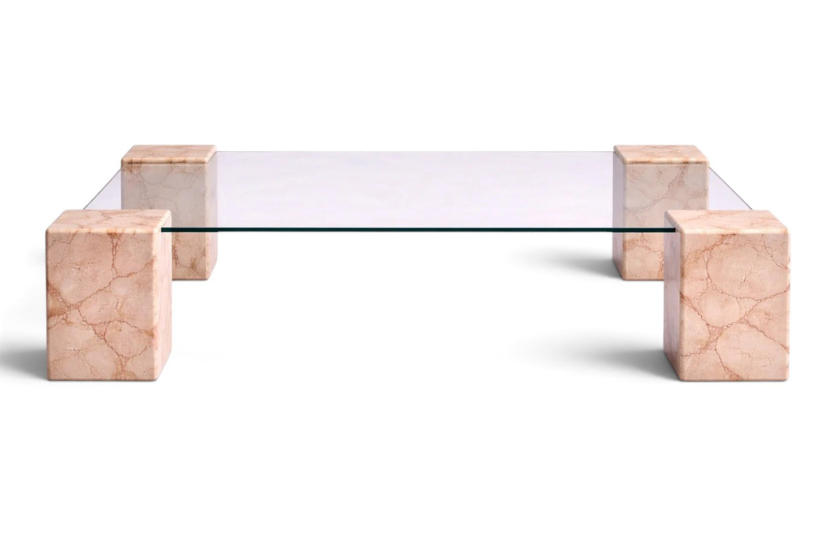 pink marble coffee table. rectangular pink marble coffee table. pink marble center table. marble coffee table. marble center table. custom marble coffee table. custom marble center table.