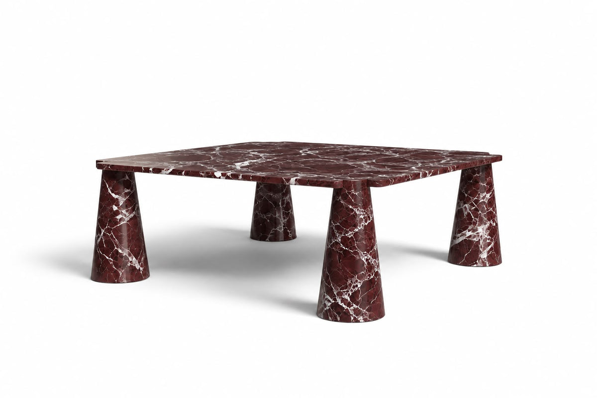 red marble coffee table. square red marble coffee table. red marble center coffee table. red marble center table. custom marble coffee table. 