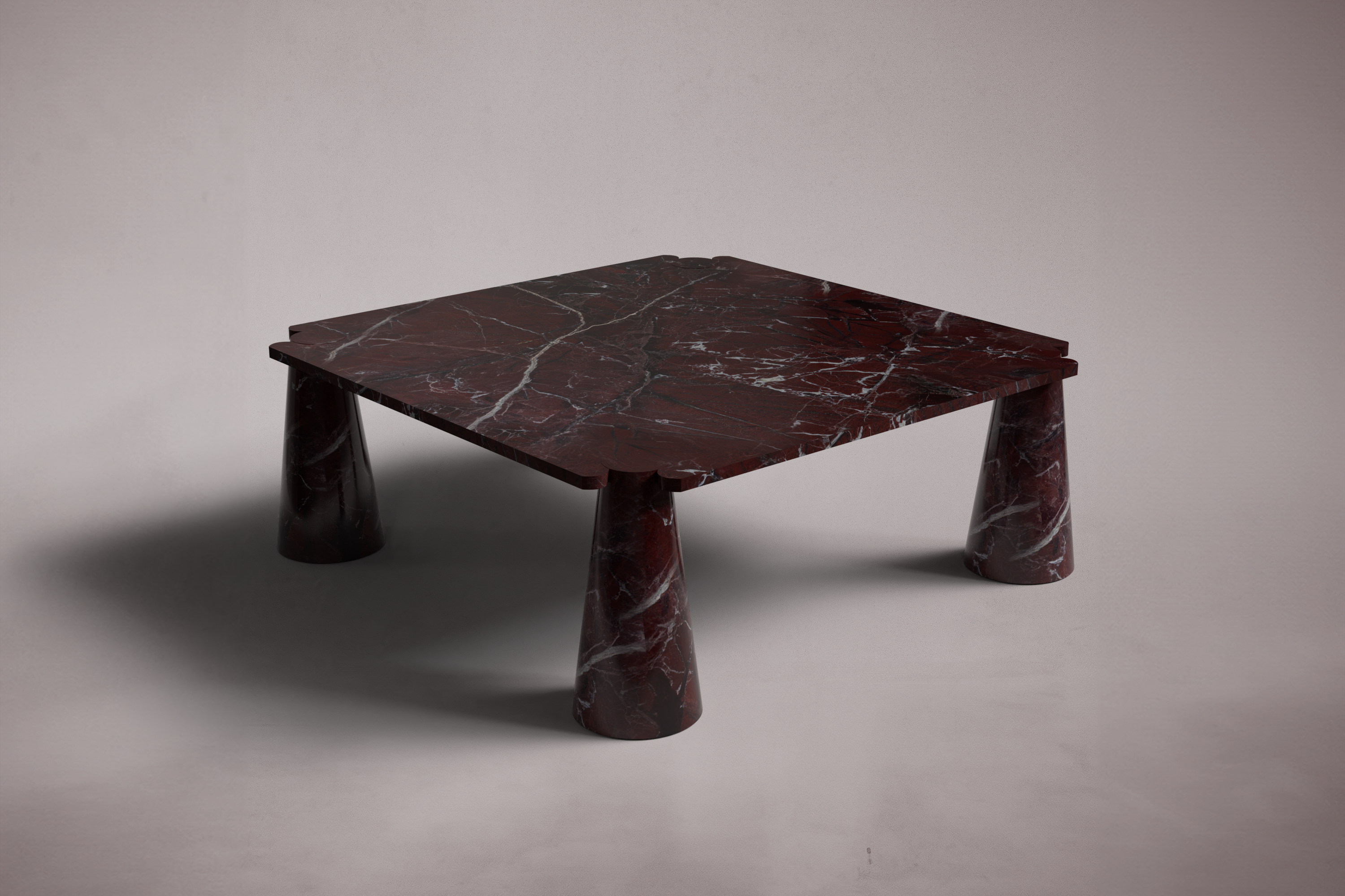 Rene Red Marble Coffee Table