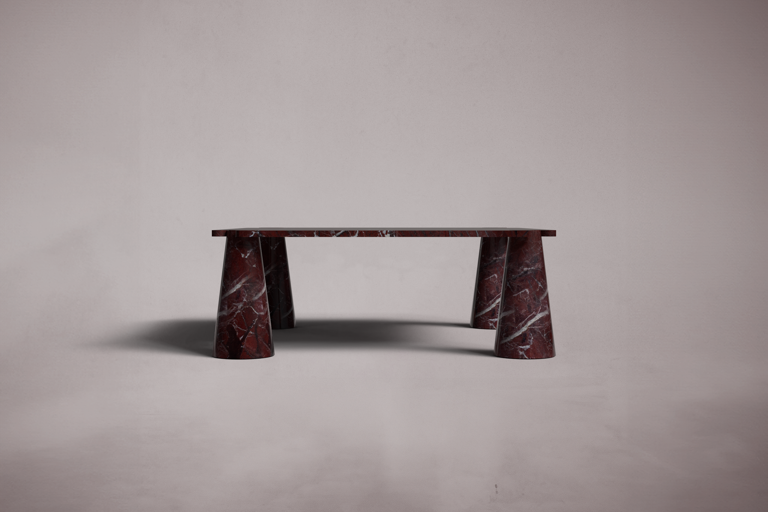 Rene Red Marble Coffee Table