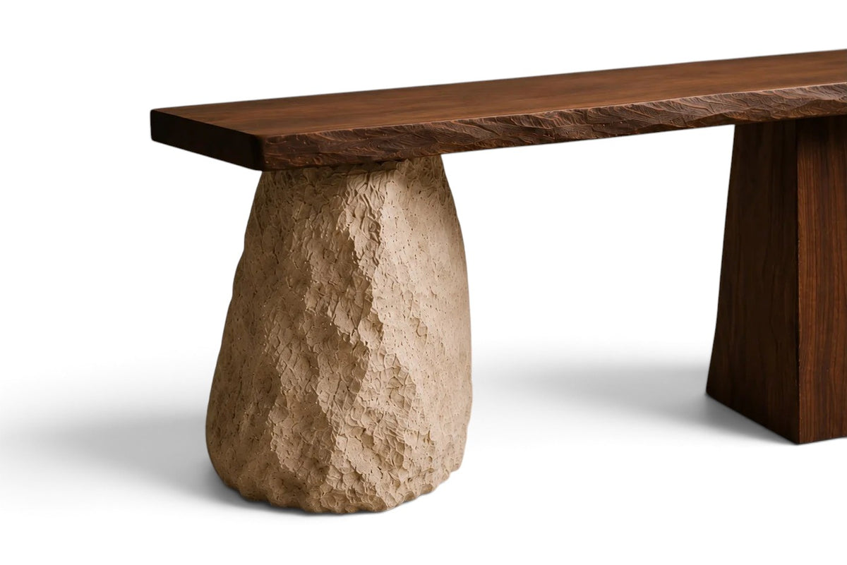 travertine console table, travertine console, travertine entry table, travertine hall table, travertine hallway table, travertine entryway table, narrow console table, modern console table, entrance table, custom console table, walnut console table